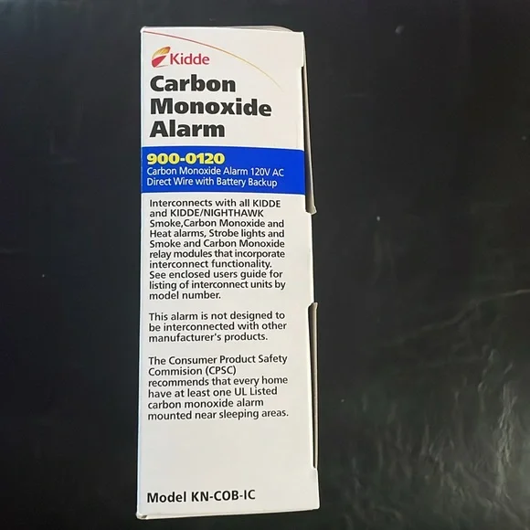 NIB Kidde Carbon Monoxide Alarm 12V AC Direct Wire with Battery Backup Unopened - Picture 3 of 9